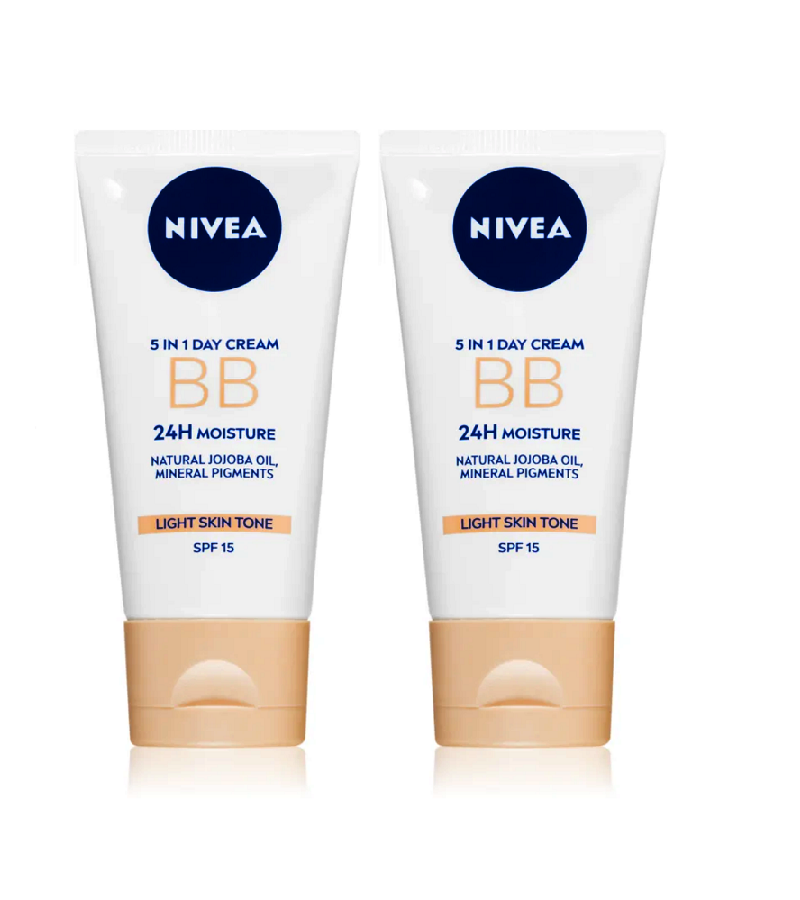 2xPack NIVEA BB Day Cream Tagescreme - 2 Shades Light - 100 ml